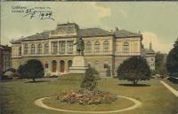 217. Razglednica: Ljubljana - Muzejski trg, 1909
