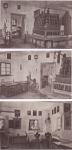 VRBA 1949 - Notranjost Prešernove hiše na treh razglednicah
