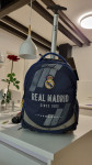 Šolska torba na kolescih-nahrbtnik Real Madrid, modra