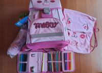 Nova dekliška šolska torba + pripomočki