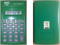 Žepni kalkulator AVC CH-856, brezhiben, delujoč