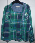 Zelena karirasta srajca z dolgimi rokavi H&M št. 140, 8-10 let