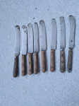 Komplet starinskih, kmečkih nožev