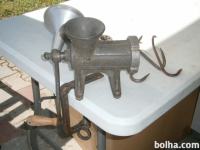 Stara vintage ročni mlinček za meso Alexanderwerk,kompleten