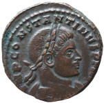 LaZooRo: Rim - AE Follis Konstantina Velikega (306 - 337 AD), Sol, R