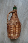 Steklenica, pletenka, višina 22 cm