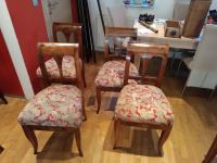 Biedermeier komplet 4 stolov