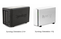 Strežnik Synology DS214+  in strežnik Synology DS115J