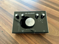 M Audio M Track 2x2 USB audio interface PC guitar amplitube vmesnik