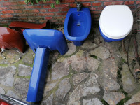 Set sanitarne karamike / umivalnik / wc / bide RETRO