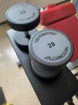 Uteži, ročke za fitnes vadbo bench, dumbbells, Technogym, 24, 26, 28kg