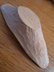 Skledica ročno tesana iz lesa leske, 20x6x6 cm, cena 40 euro