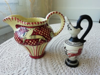 Vintage Italijanska umetniška keramika ORVIETO in grška vazica