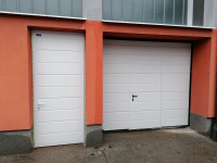 Enokrilna garažna vrata HANUS dimenzij 1070 x 2080 bela