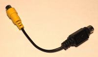 TV-video-out 8-pin mini-DIN to RCA kabel adapter