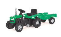 Traktor na pedala s prikolico - zelen - Z DOSTAVO