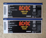 2 vstopnici AC/D power up tour 2024 na Dunaju 26 Junija