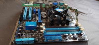 Matična Asus p7h55-m si + Core I7 860+cooler+16GB DDR3+io shield