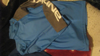 Fantovska športna majica DAIKINE, modra z napisom, vel 8-10let