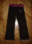 Rjave žametne hlače za deklico-116