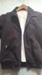 Vintage unisex žametna jakna, rjava M/L, zimska prehodna