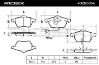 Zavorne obloge ploščice: Audi A4 / A6, L.94-11