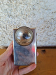Vintage rocna svetilka, srebrna