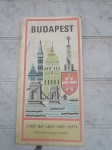 BUDAPEST KARTA MESTA IN ULIC LETO 1970 STARO CENA 25 EUR
