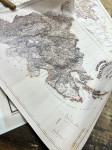 Kozlerjev zemljevid 66x61 cm, berljiv, dekorativen
