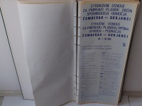 VELIKI STARI ZEMLJEVIDI,26 KART ZA OBMOČJE ŽUMBERAK - GORJANCI , 1985
