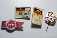 Zbirka značk za obletnice DDR, originalne 6 kosov