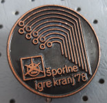 Značka Iskra Športne igre Kranj 1978