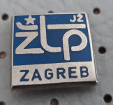 Značka Jugoslovanske železnice JŽ  ŽTP Zagreb