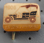 Značka LAURIN a KLEMENT 1906  stari avtomobili oldtimer