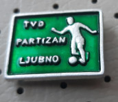 Značka nogometni klub TVD Partizan Ljubno zelena