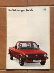 VOLKSWAGEN VW CADDY MK1 - brošura - reklama - prospekt