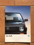 VOLKSWAGEN VW GOLF MK 2 II - brošura - reklama - prospekt