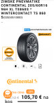 Pnevmatike Continental 205/60/16 zimska Količina: 4