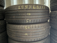 Letne gume Pnevmatike Continental 215/65/17 - 2 kosa 5 mm profila