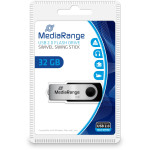 KLJUČEK 32GB MEDIARANGE MR911 črno-srebrn