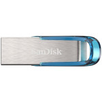 KLJUČEK 32GB SanDisk Ultra Flair 3.2 Gen 1 srebrno-moder