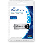 KLJUČEK 4GB MEDIARANGE MR907 B - črno-srebrn