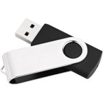 MediaRange MR908NTRL USB ključek 8 GB USB 2.0 vrtljivi obroč, črna/sre