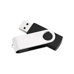 MR910NTRL 16 GB USB ključek z vrtljivim obročem, črna/srebrna