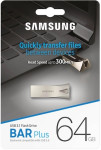 Samsung BAR Plus, 64GB, USB 3.1 300 MB/s, srebrn