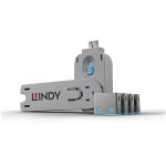 STICK LINDY USB tip A ključavnice 4x modre barve s ključem