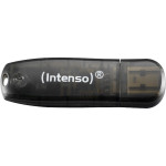 USB KLJUČEK 16GB 2.0 Intenso Rainbow Line črne barve