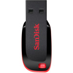 USB KLJUČEK 16GB USB 2.0 SanDisk Cruzer Blade črne/rdeče barve