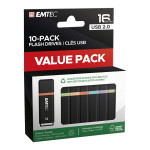 USB KLJUČEK Emtec USB2.0 K100 16GB P10 10 kosov v barvni škatli, malop