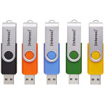 USB ključek Intenso Office Line 32GB, 3.2, večpakiranje x 5, barvit